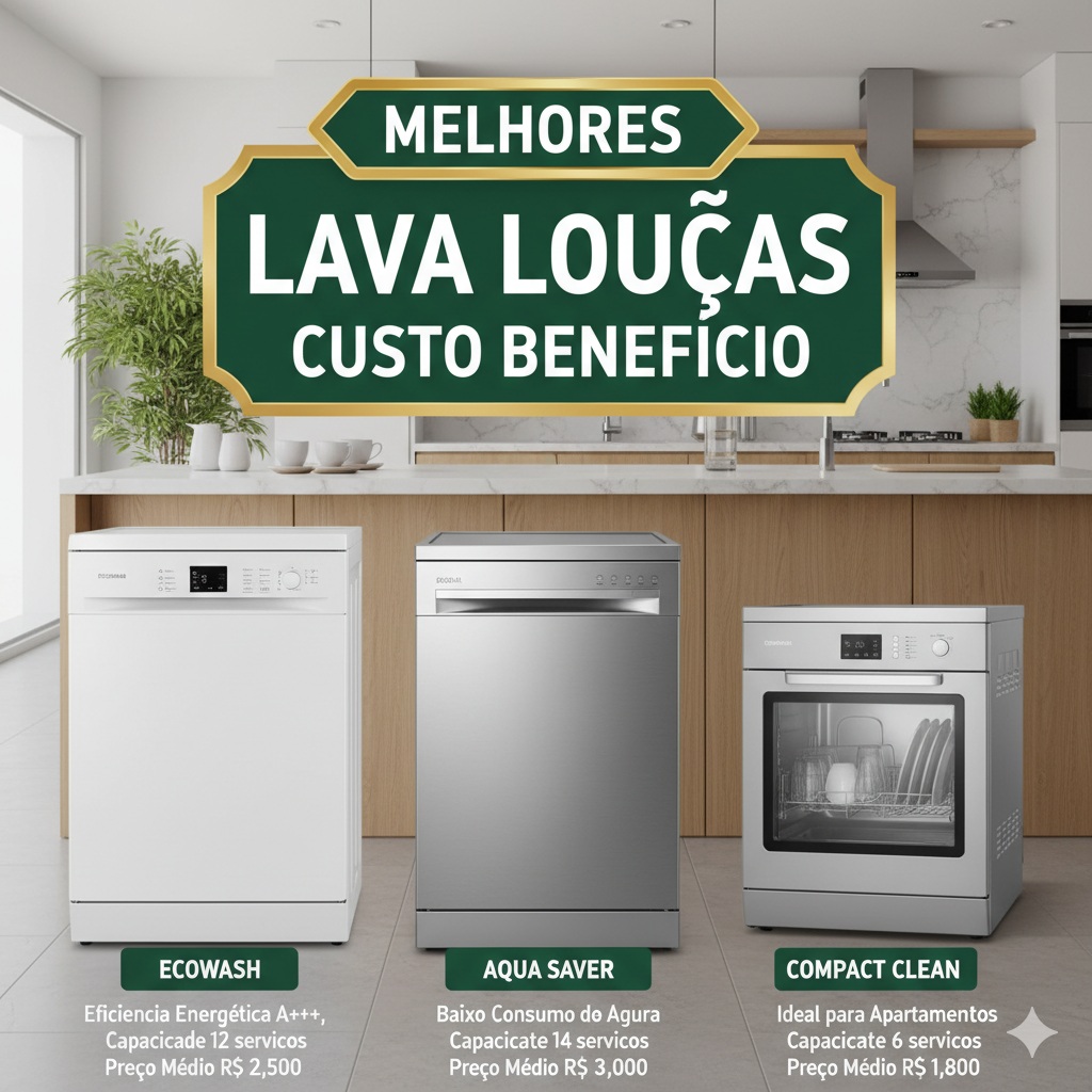 melhores lava louças custo beneficio